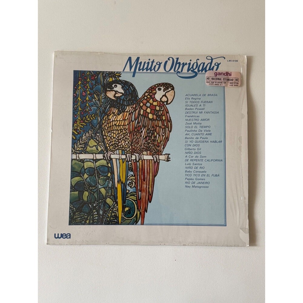 Muito Obrigado Various Artists LP WEA 1983 LWI-6199 Import Mexico Shrink EX
